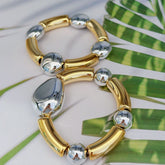 Pulsera Dúo Escultórica | Staks style