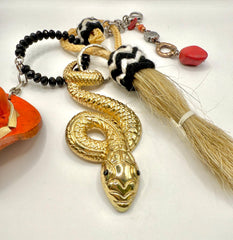 Snake Prayer Bag Charm