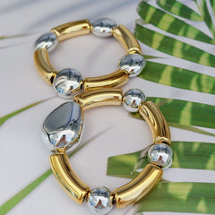 Pulsera Dúo Escultórica | Staks style