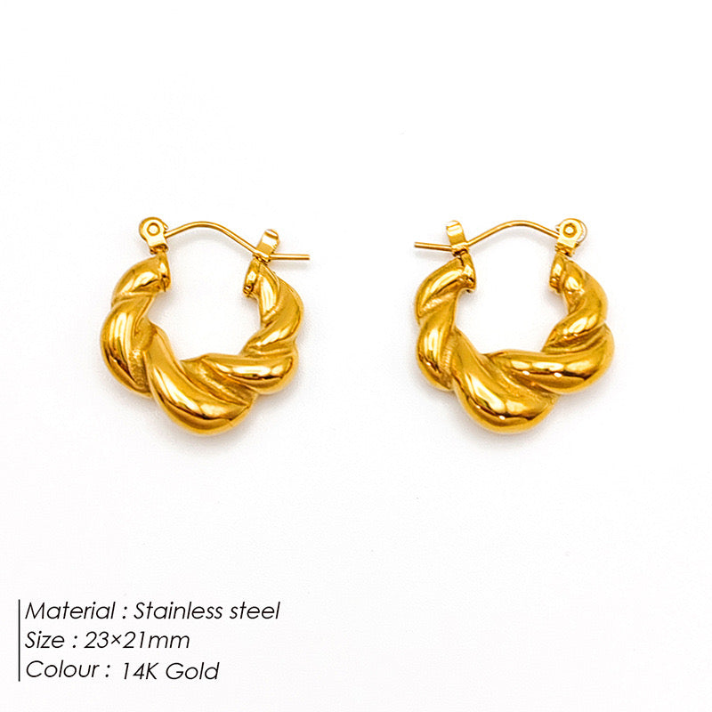 Rolled Aura Earrings