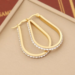 Aretes Lumen Doré – Aretes Dorados con Zirconia Resistentes al Agua | A la Braschi
