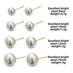 aretes de perla modernos joyeria elegante mujer base dorada 