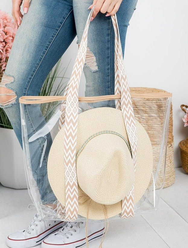 El Azteca /Hat Carrying Clear Tote Bag