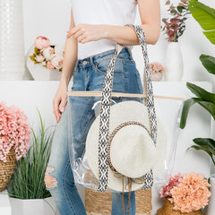 El Azteca /Hat Carrying Clear Tote Bag