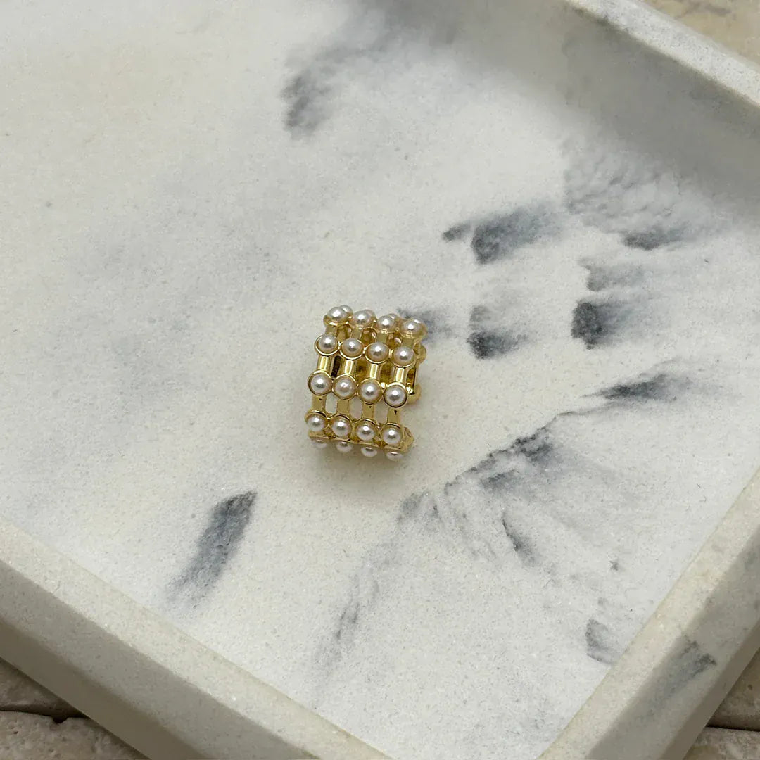 Earcuff con perlas (Variedad)