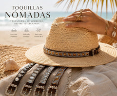 colección Toquillas Nómadas para personalizar sombreros con detalles de cristales en cualquier escenario o ambiente 